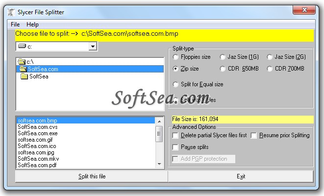 Slycer File Splitter Screenshot