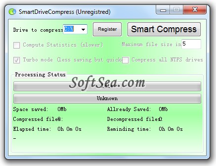 Smart NTFS Compress Screenshot