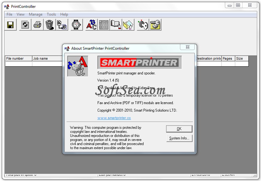 SmartPrinter Screenshot