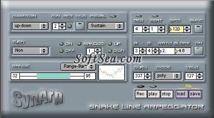 Snake Line Arpeggiator Screenshot