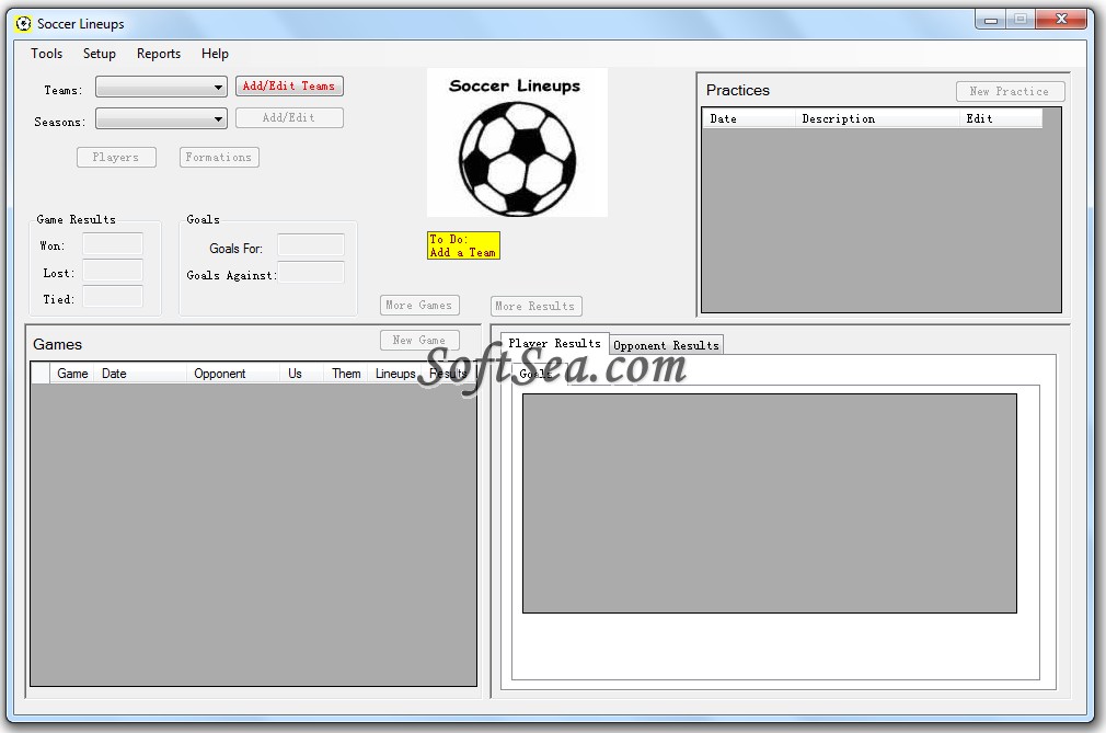 Soccer Lineup Manager Screenshot