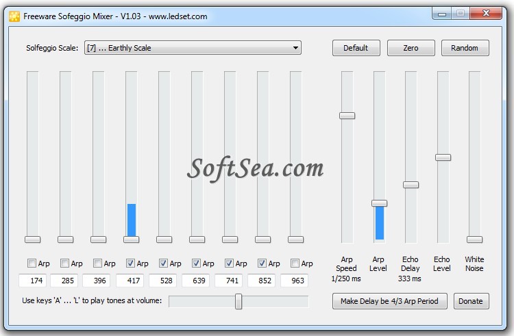Sofeggio Mixer Screenshot