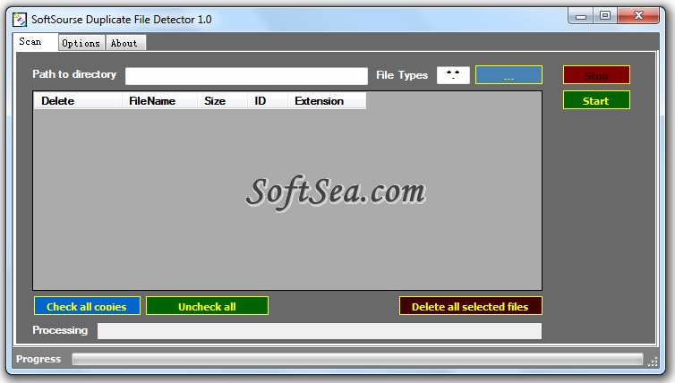 SoftSourse Duplicate File Detector Screenshot