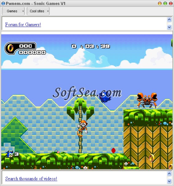Sonic Games Screenshot