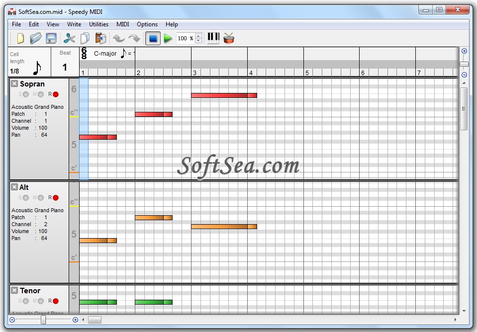 Speedy MIDI Screenshot