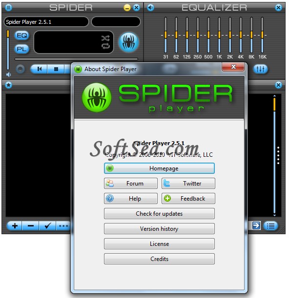 Spider Player Portable Screenshot