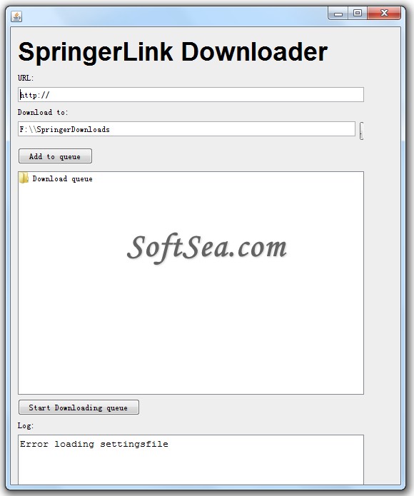 SpringerLinkDownloader Screenshot