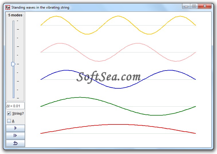 Standing Waves on a String Model Screenshot