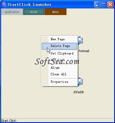 StartClick Launcher Screenshot