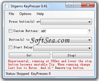 Stigerns KeyPresser Screenshot