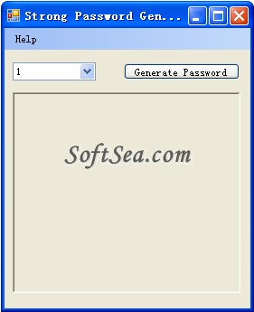 Strong Password Generator Screenshot