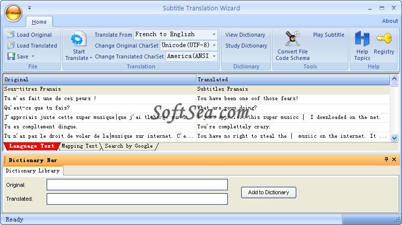 Subtitle Translation Wizard Screenshot