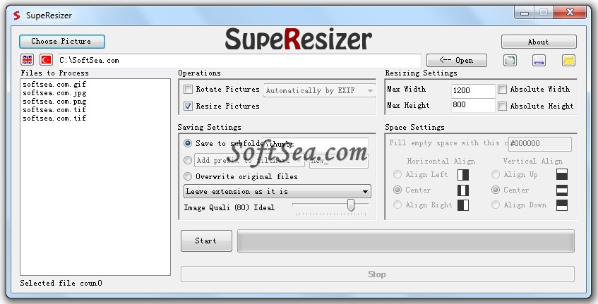 SupeResizer Screenshot
