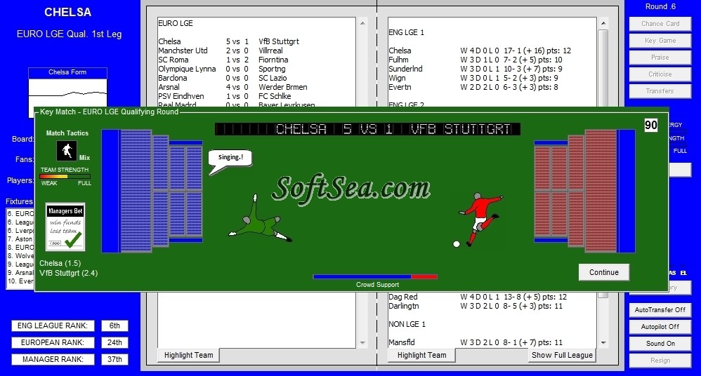 Super Quick Football Manager Screenshot