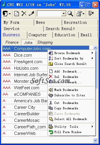 SuperCool Bookmark Screenshot