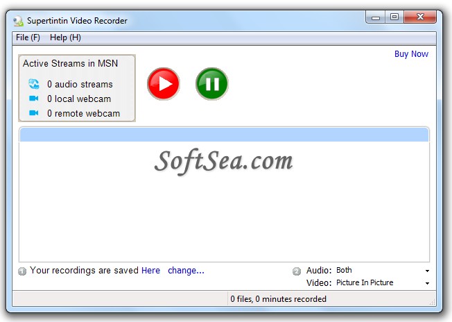 Supertintin MSN Webcam Recorder Screenshot