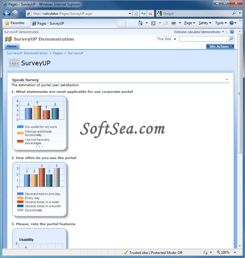 SurveyUP for SharePoint Screenshot