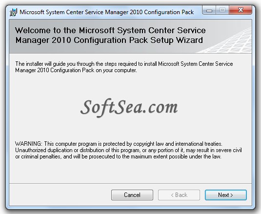System Center Service Manager Configuration Pack Screenshot