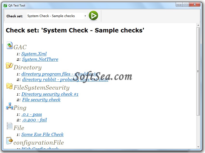 System Check Screenshot
