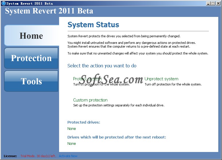System Revert Screenshot