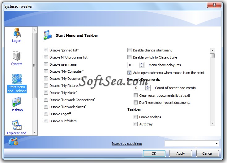 Systerac Advanced Tools for Windows Screenshot