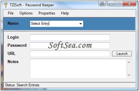 TZISoft Password Keeper Screenshot
