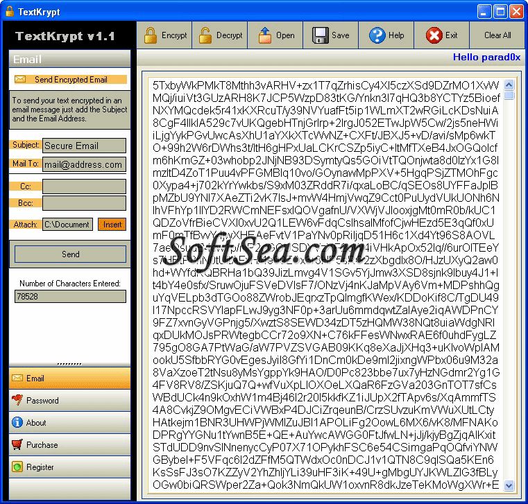 TextKrypt Screenshot
