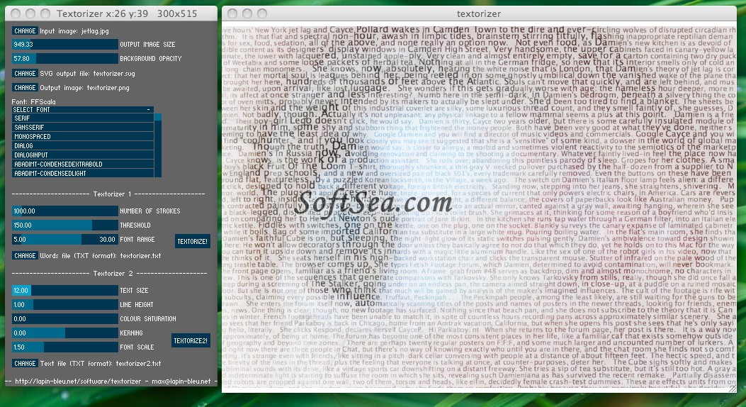 Textorizer Screenshot