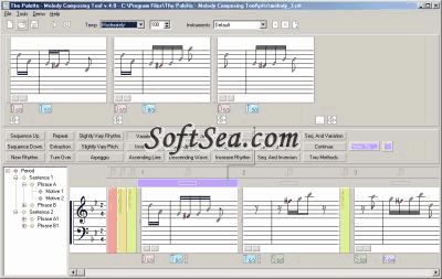 The Palette - Melody Composing Tool Screenshot