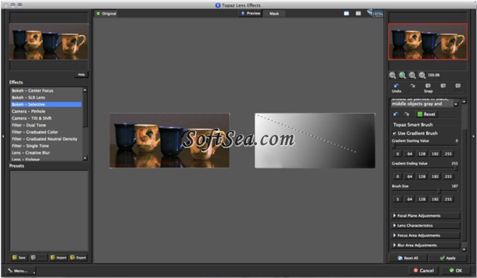 Topaz Lens Effects Screenshot
