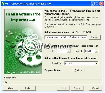 Transaction Pro Importer Screenshot