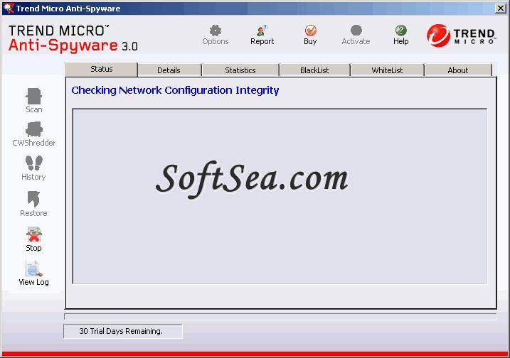 Trend Micro Anti-Spyware Screenshot