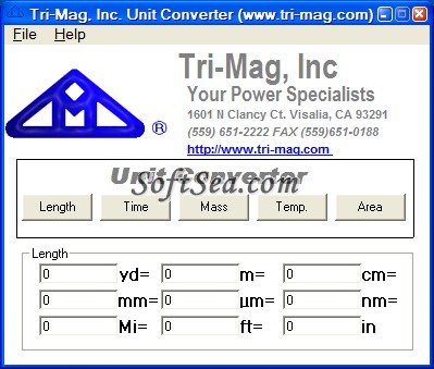 Tri-Mag Unit Converter Screenshot