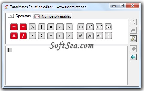 TutorMates - MathML Equation Editor Screenshot