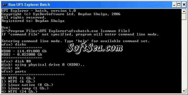 UFS Explorer Batch Screenshot