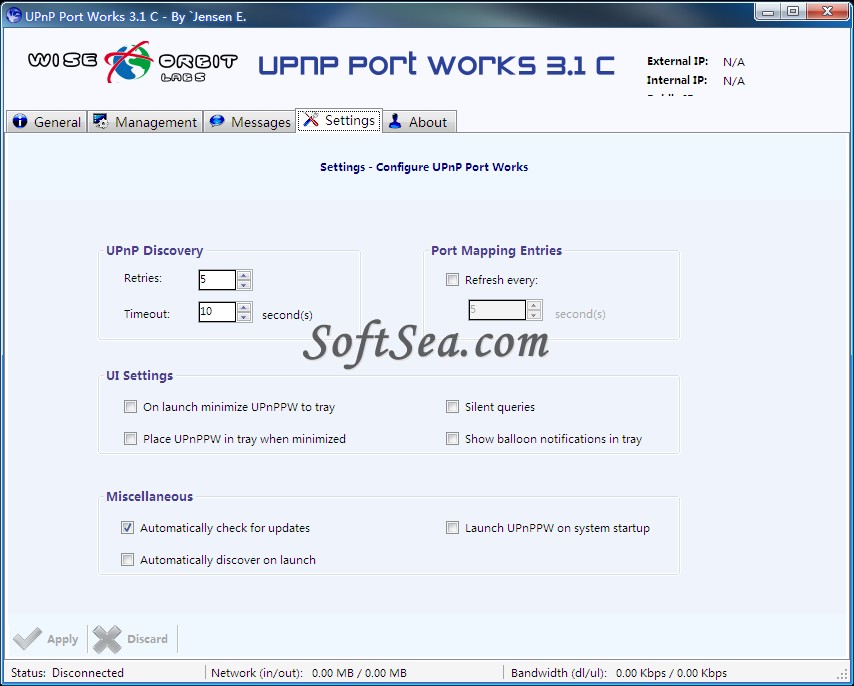 UPnP Port Works Screenshot