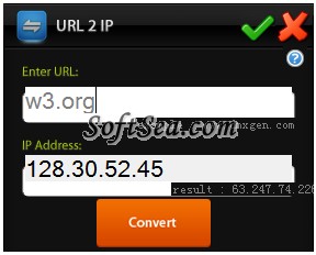URL 2 IP Screenshot