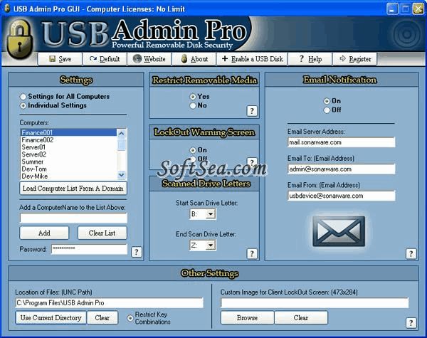 USB Admin Pro Screenshot