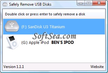 USB Disk Ejector Screenshot