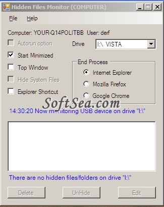 USB Hidden Files Viewer Screenshot