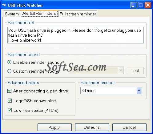 USB Stick Watcher Screenshot