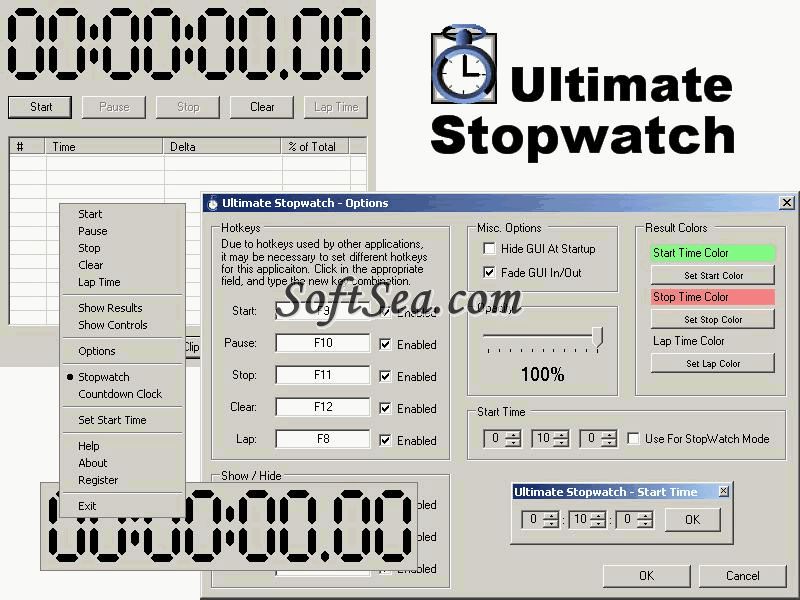 Ultimate Stopwatch Screenshot
