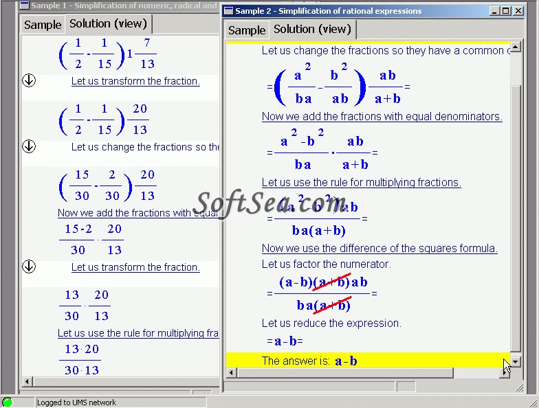 Universal Math Solver Screenshot