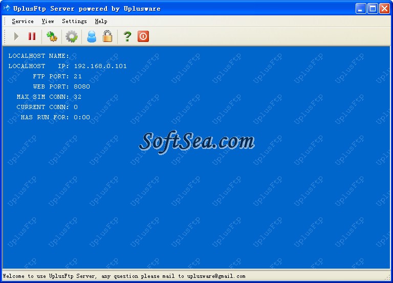 UplusFTP Server Screenshot