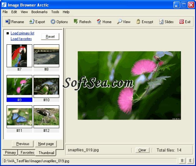 Uticasoft Image Browser Arctic Screenshot