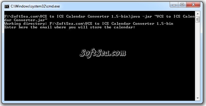 VCS to ICS Calendar Converter Screenshot