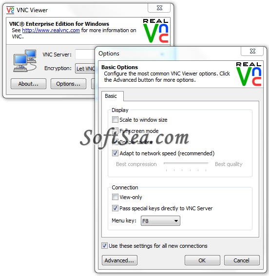 VNC Enterprise Edition Viewer Screenshot