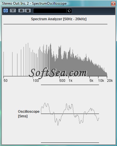 VST Spectrum Analyzer & Oscilloscope Screenshot