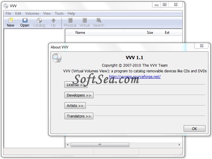 VVV (Virtual Volumes View) Screenshot