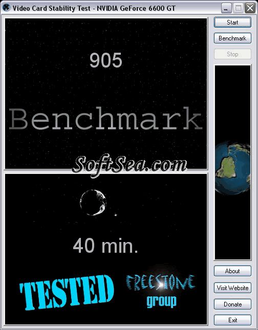Video Card Stability Test Screenshot